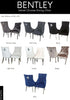 BENTLEY Velvet Chrome Dining Chair for Elegant and Plush Seating Experience