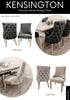 KENSINGTON Chrome Velvet Dining Chair for Luxurious and Refined Seating