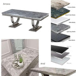 ARRIANA & ARIAL Chrome Coffee Table for Contemporary and Stylish Living Spaces