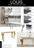 LOUIS Chrome & Gold Console Table for Opulent and Refined Living Spaces