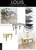 LOUIS Chrome & Gold Lamp Table for Luxurious and Stylish Lighting Accents