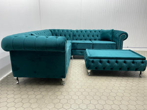 Chesterfield with coffee table